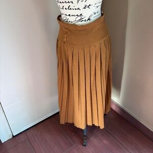 Vintage IVY pleated knit skirt